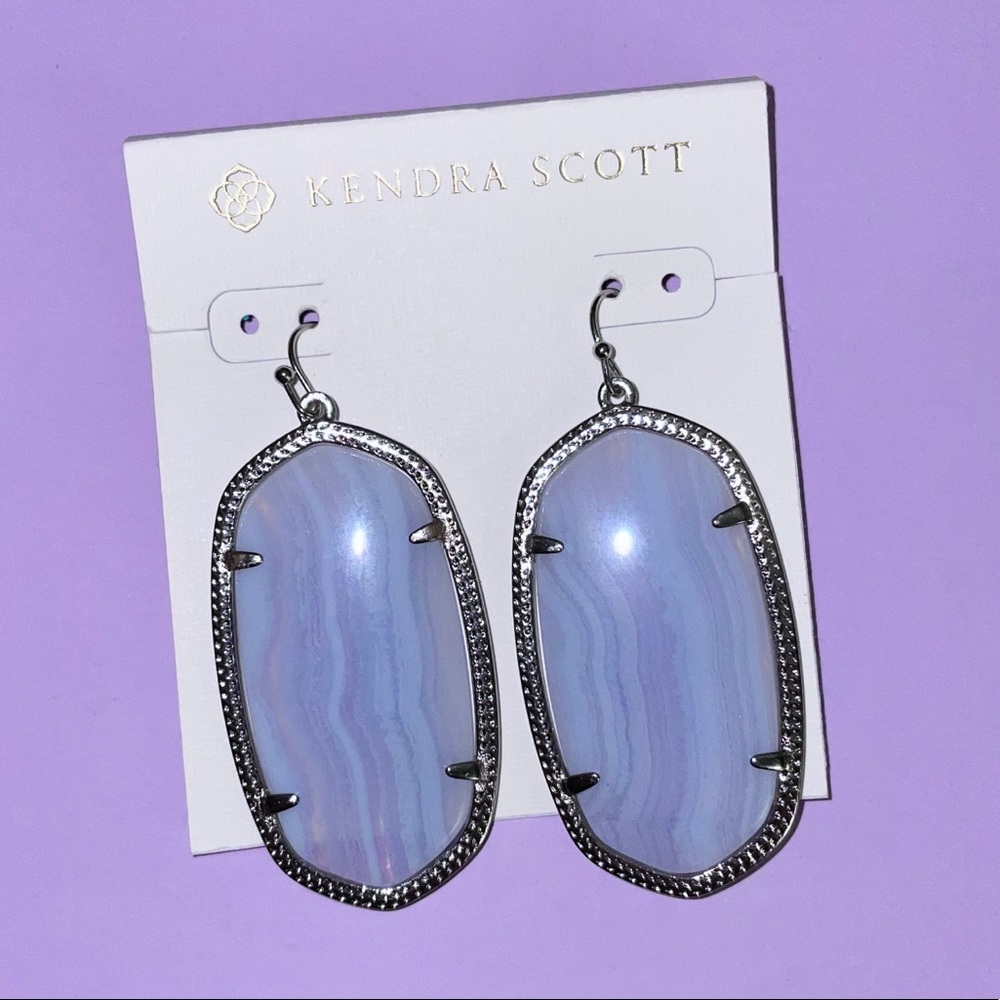 COPY - Blue Lace Agate Danielle Earrings